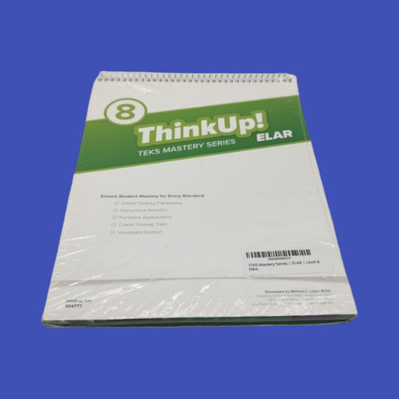 NEW ThinkUp! TEKS Mastery Series Level 8 ELAR Teacher Educator Flip Resource - Picture 1 of 8